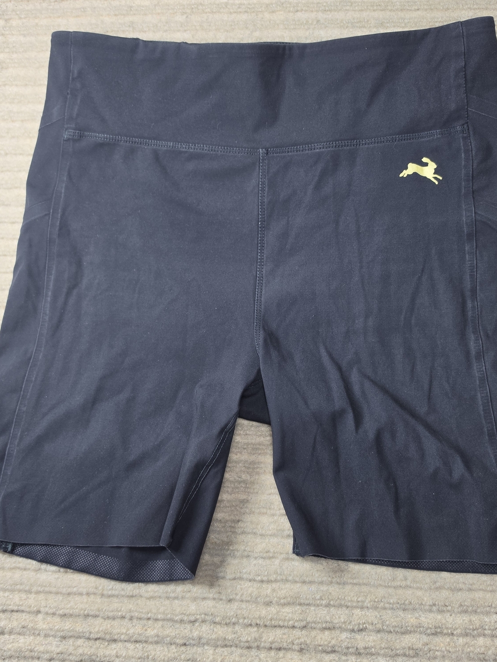 Tracksmith Allston Long Bike Compression Shorts Women Large Black